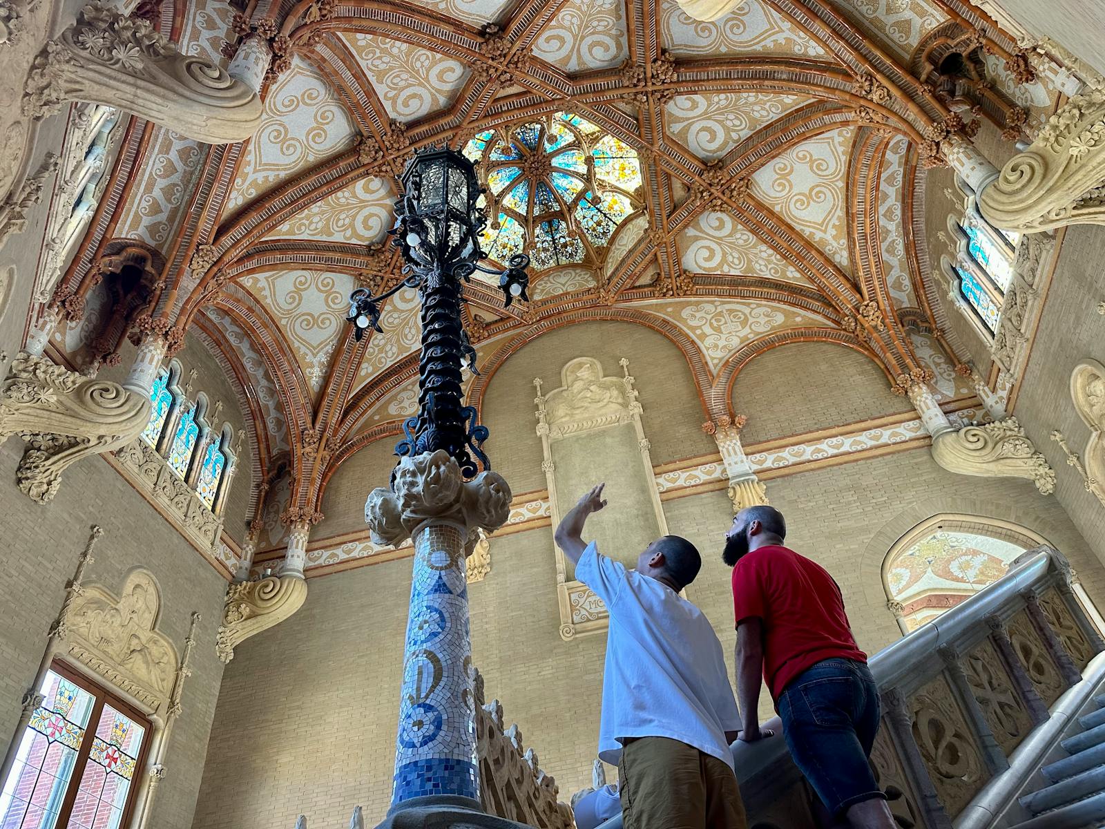 Luftfoto av Sant Pau Art Nouveau Site