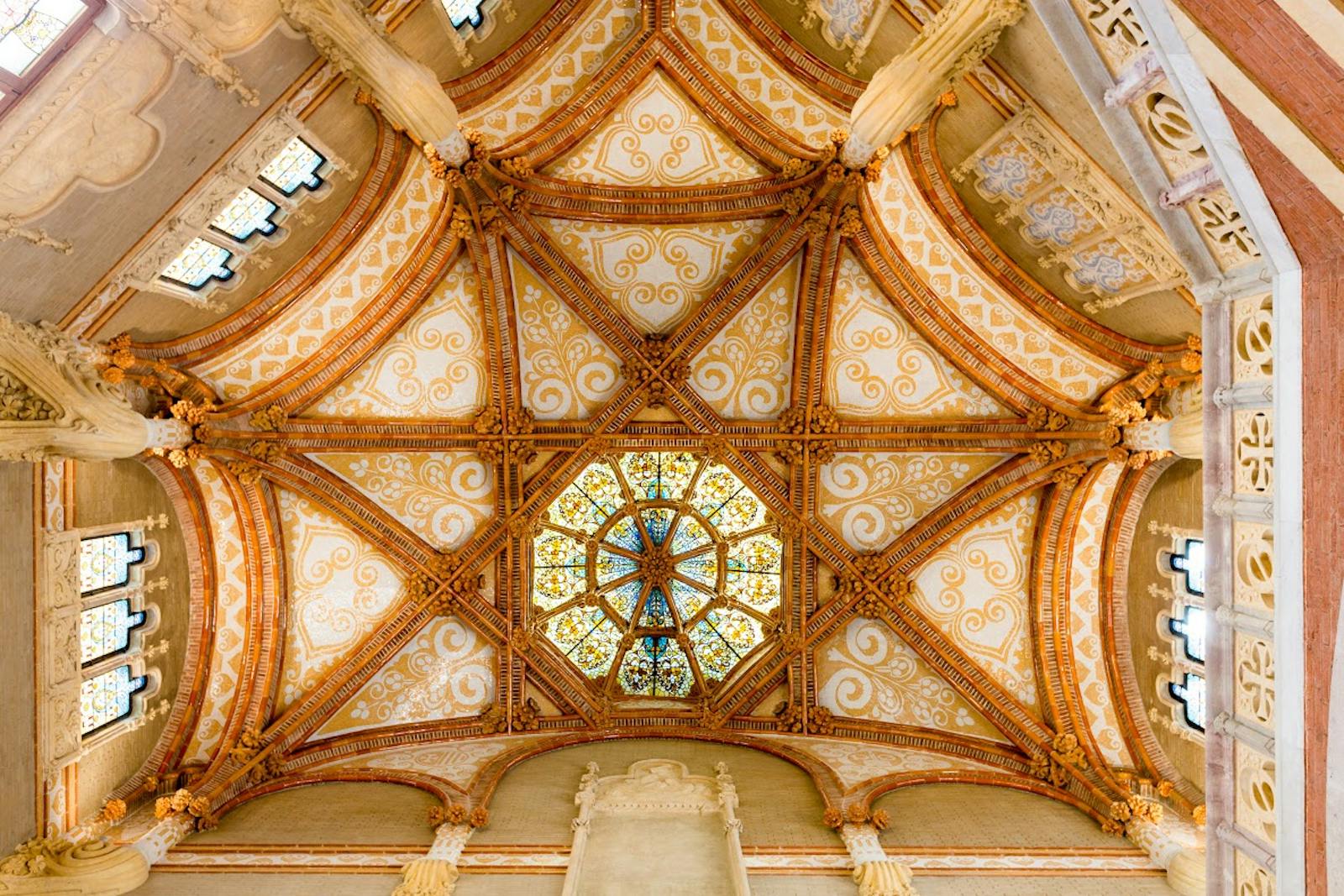 Overblikk over Art Nouveau-siden Sant Pau